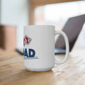 Super Dad 15oz Coffee Mug — Retro Patriotic Father’s Day Gift
